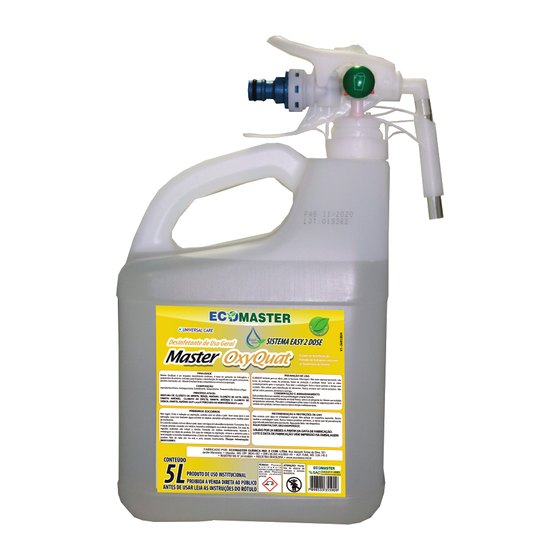 Master OxyQuat na embalagem Easy 2 Dose